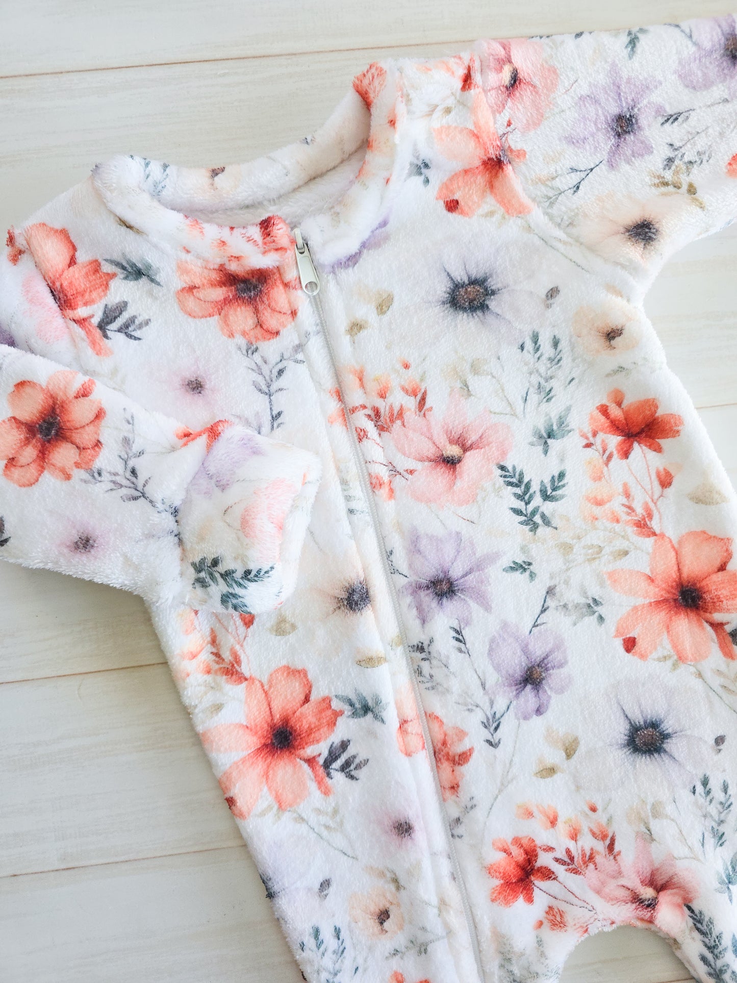 Fleece Zippy Grow-Blooming Petals