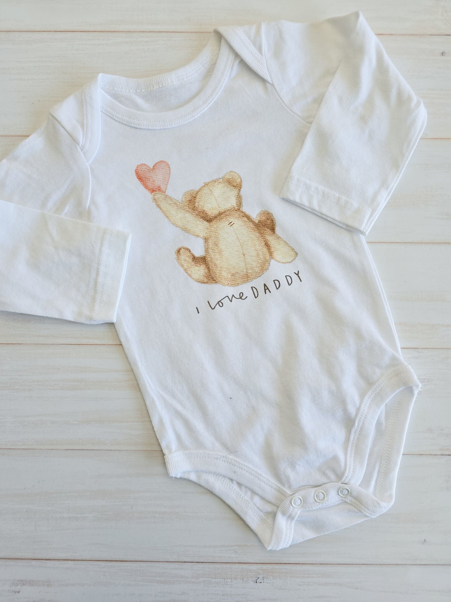 Printed Bodysuit (Only)- I love Daddy