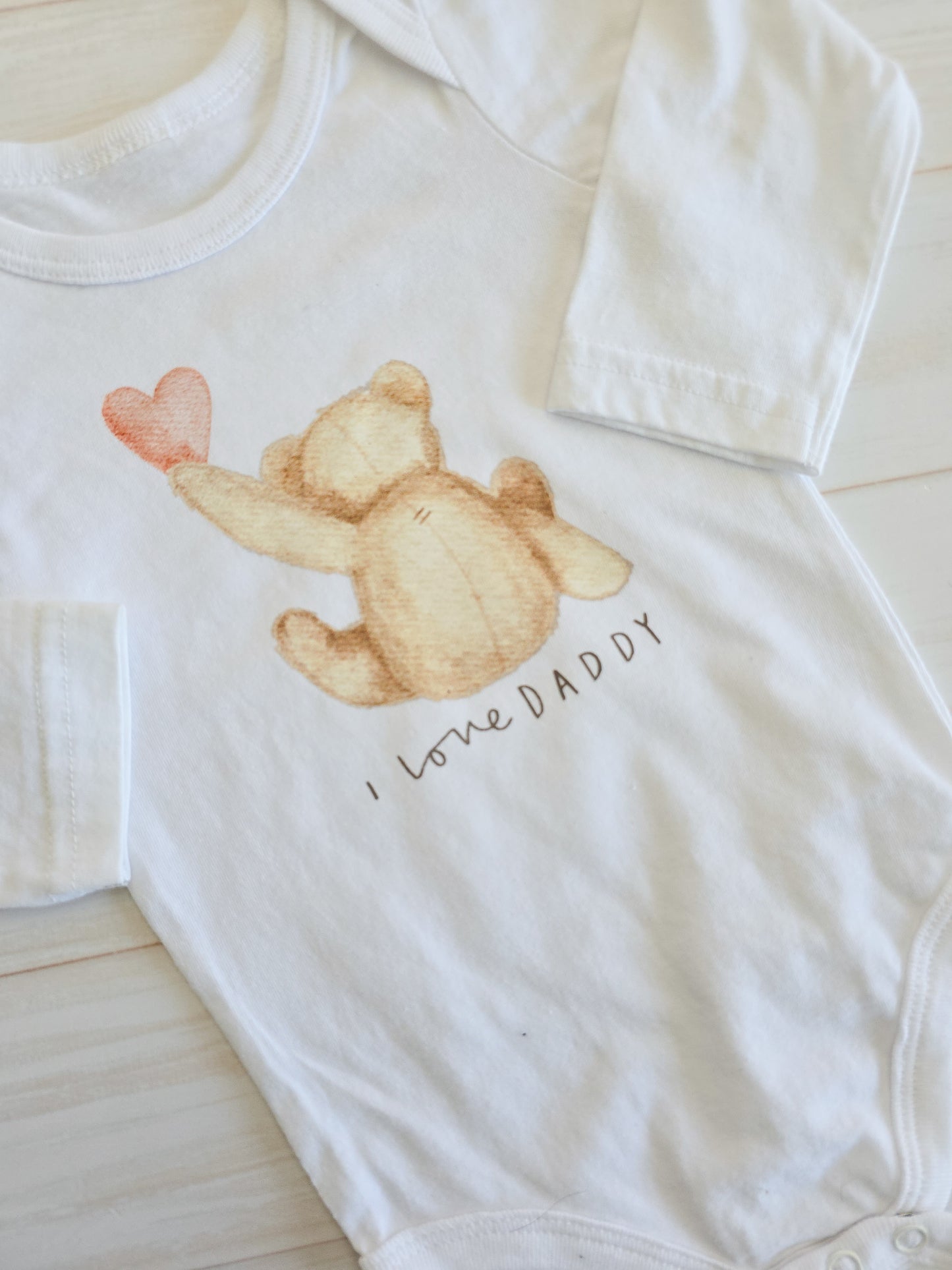 Printed Bodysuit (Only)- I love Daddy