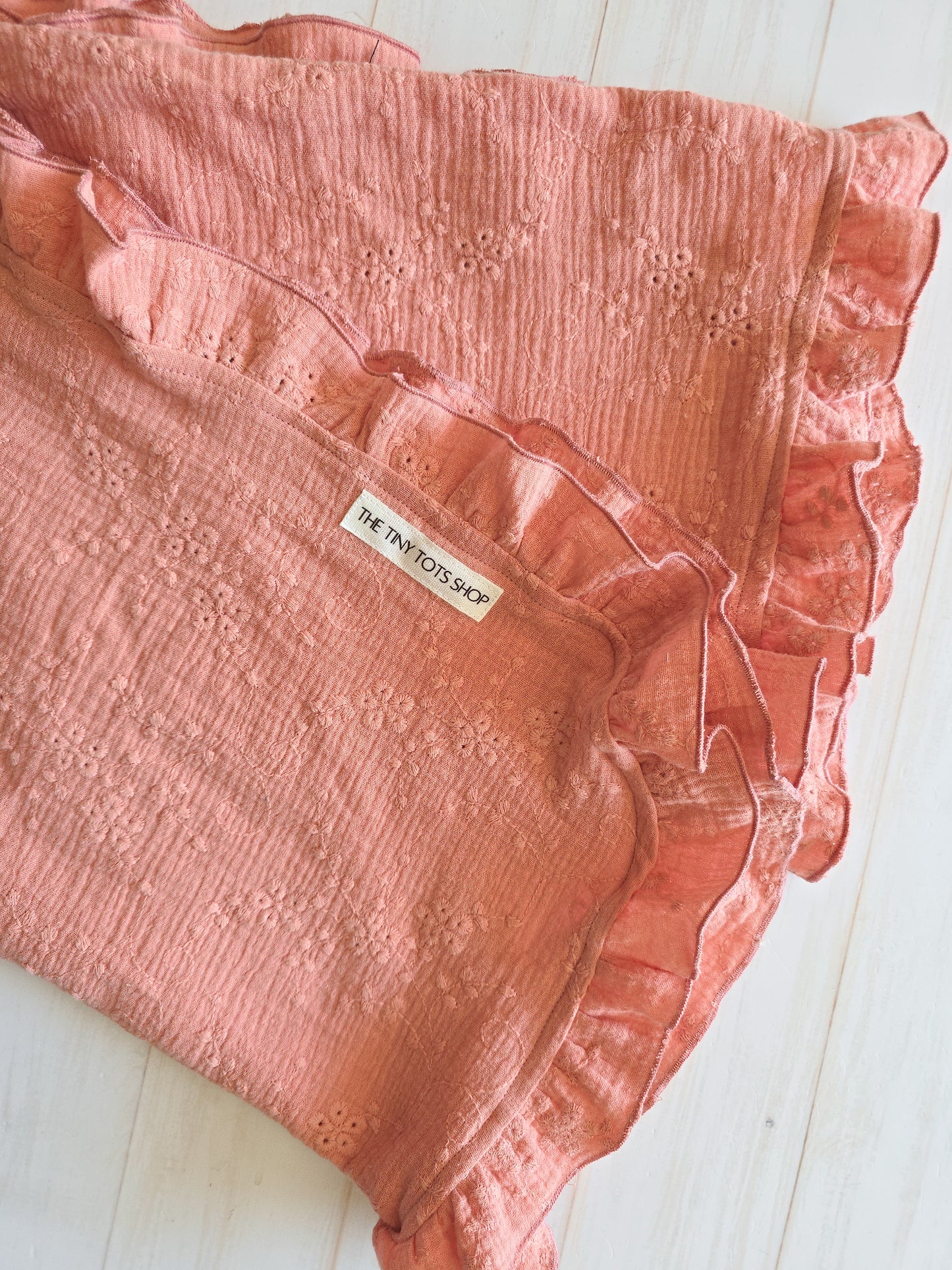 Swaddle/Lightweight blanket- Coral Pink