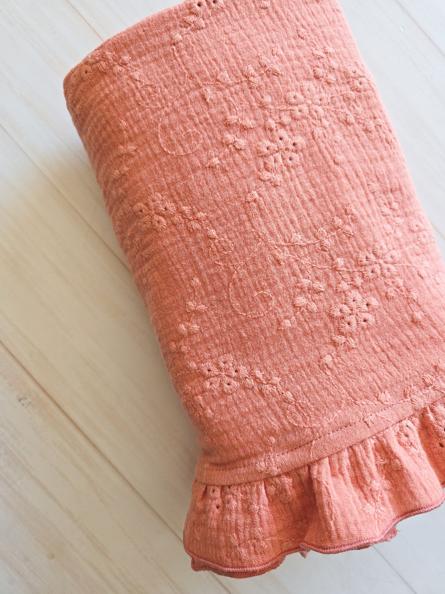 Swaddle/Lightweight blanket- Coral Pink