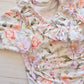 Cross Over Frilly Bodysuit- Plush Petals