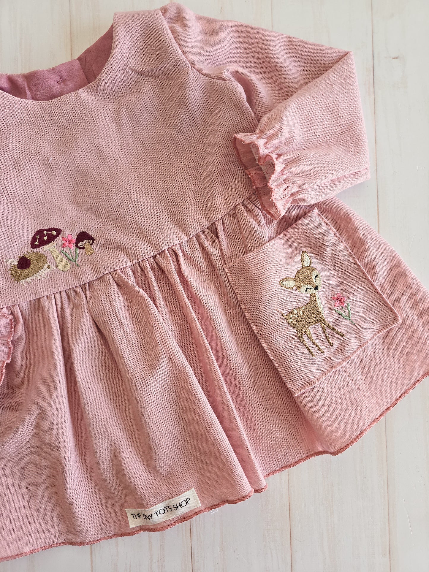 Mila Dress- Pink Woodland