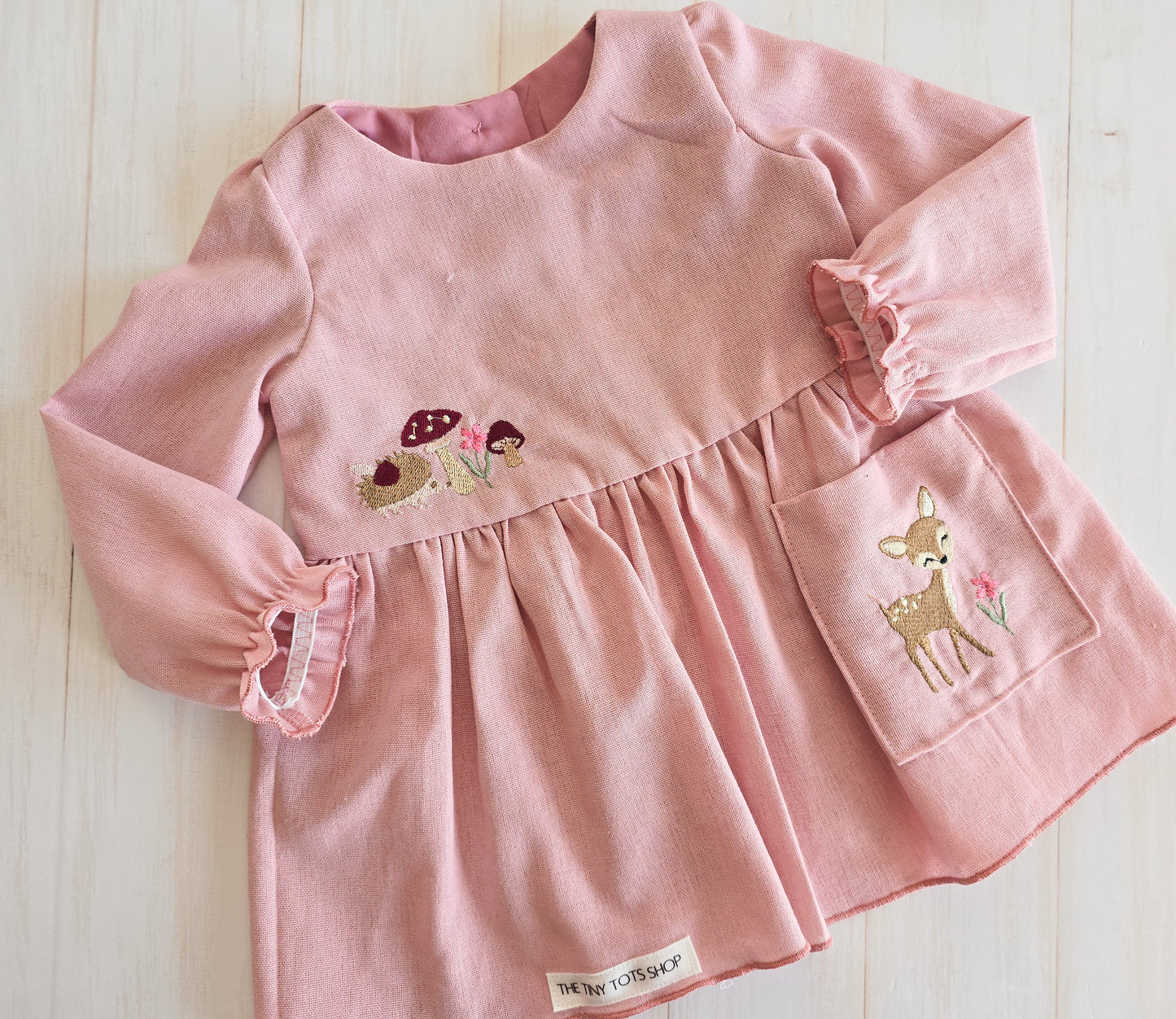 Mila Dress- Pink Woodland