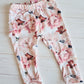 Frilly Bum Leggings- Pink and White Peonies