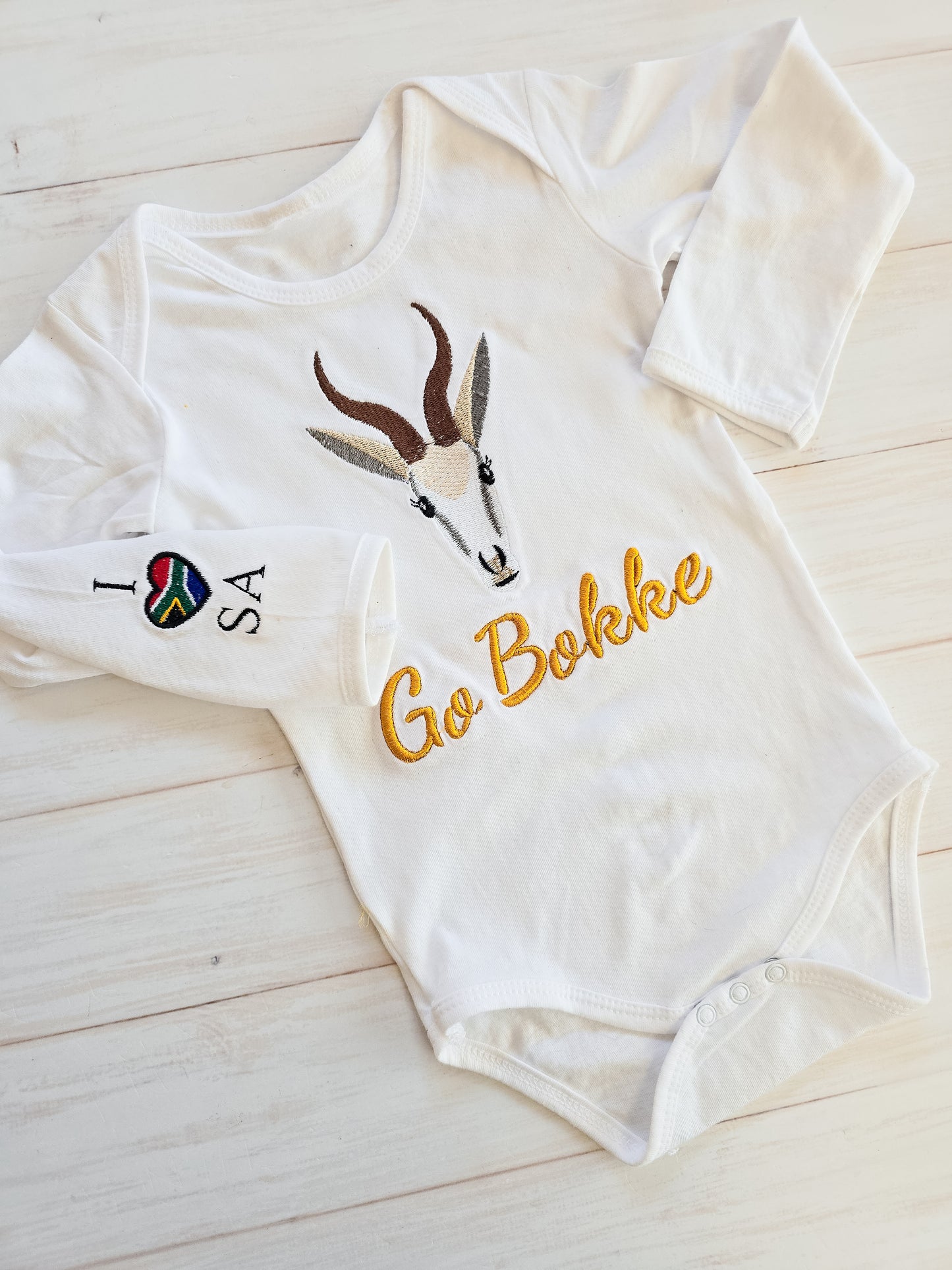 Embroidered Bom squad Bodysuit/T-Shirt