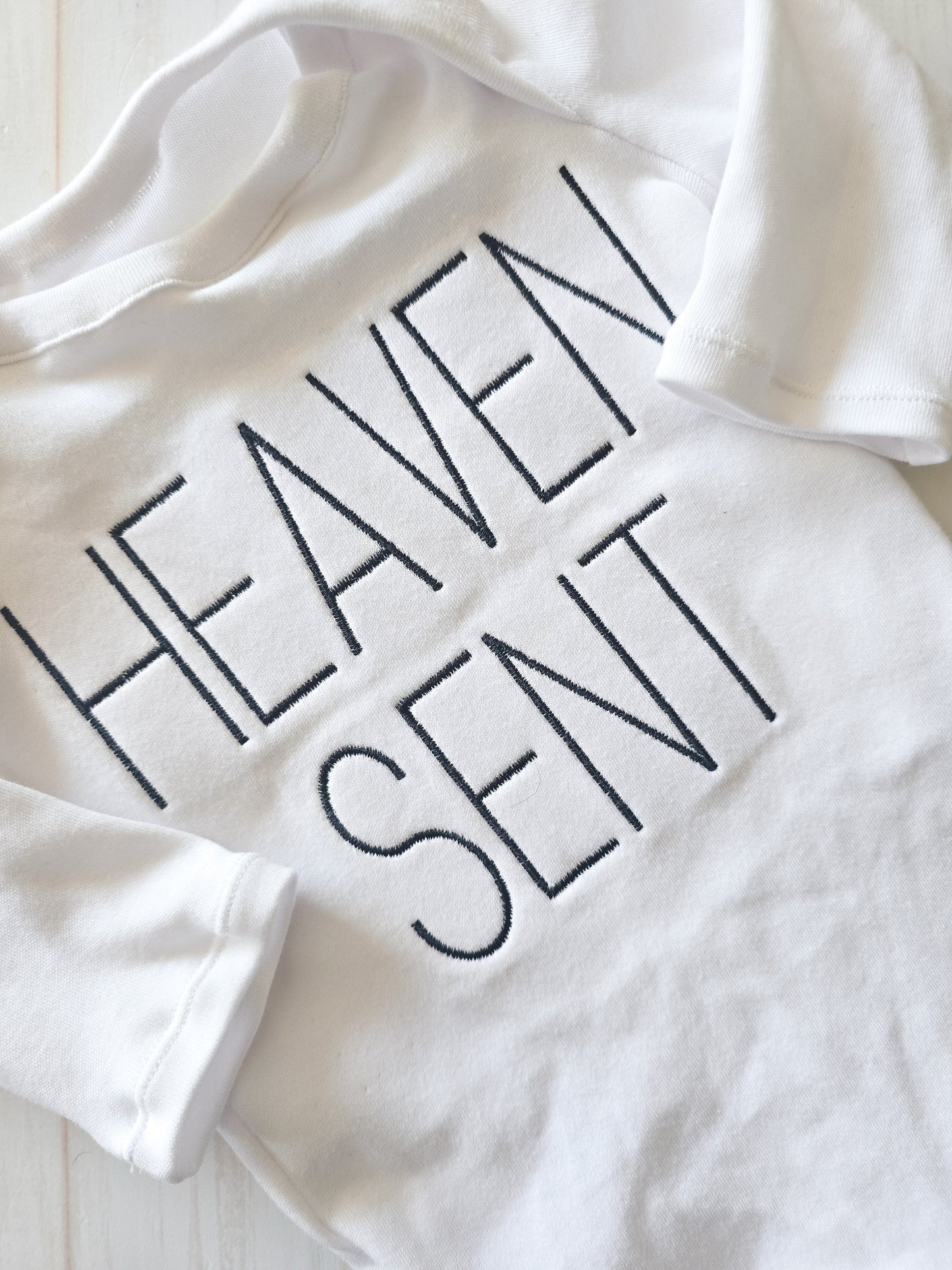 Embroidered Bodysuit-Heaven sent