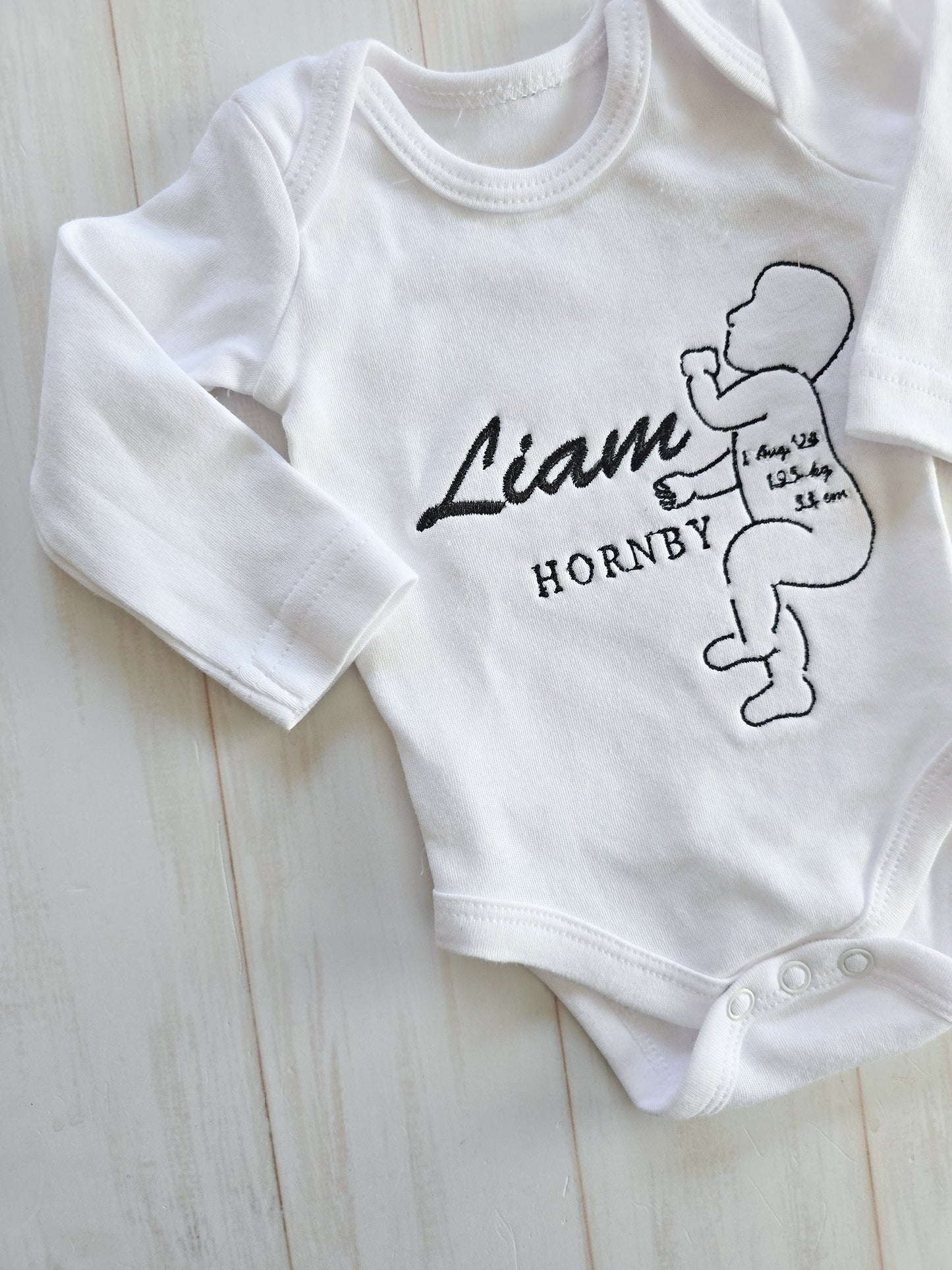 Personalised Birth bodysuit- Girls