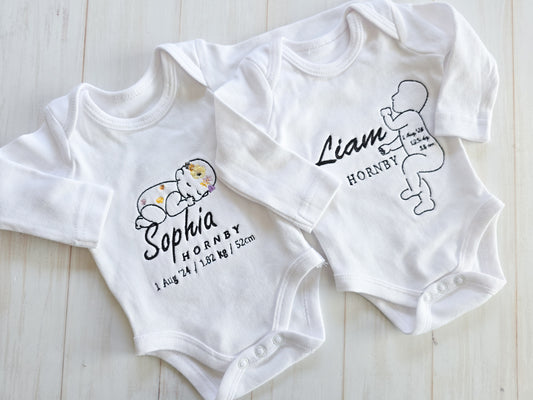 Personalised Birth bodysuit- Girls