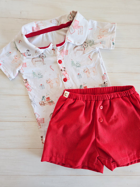 Santa Paws 2 Piece set