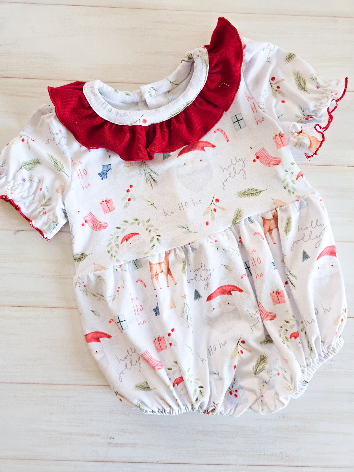 Islington Romper- Holly Jolly