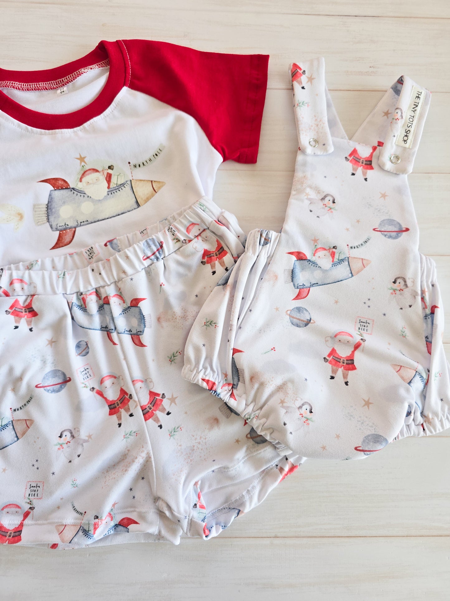 Christmas Romper(only)-Santa Space