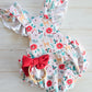 Frilly Christmas Romper- Tinsel