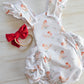 Frilly Christmas Romper-Robin