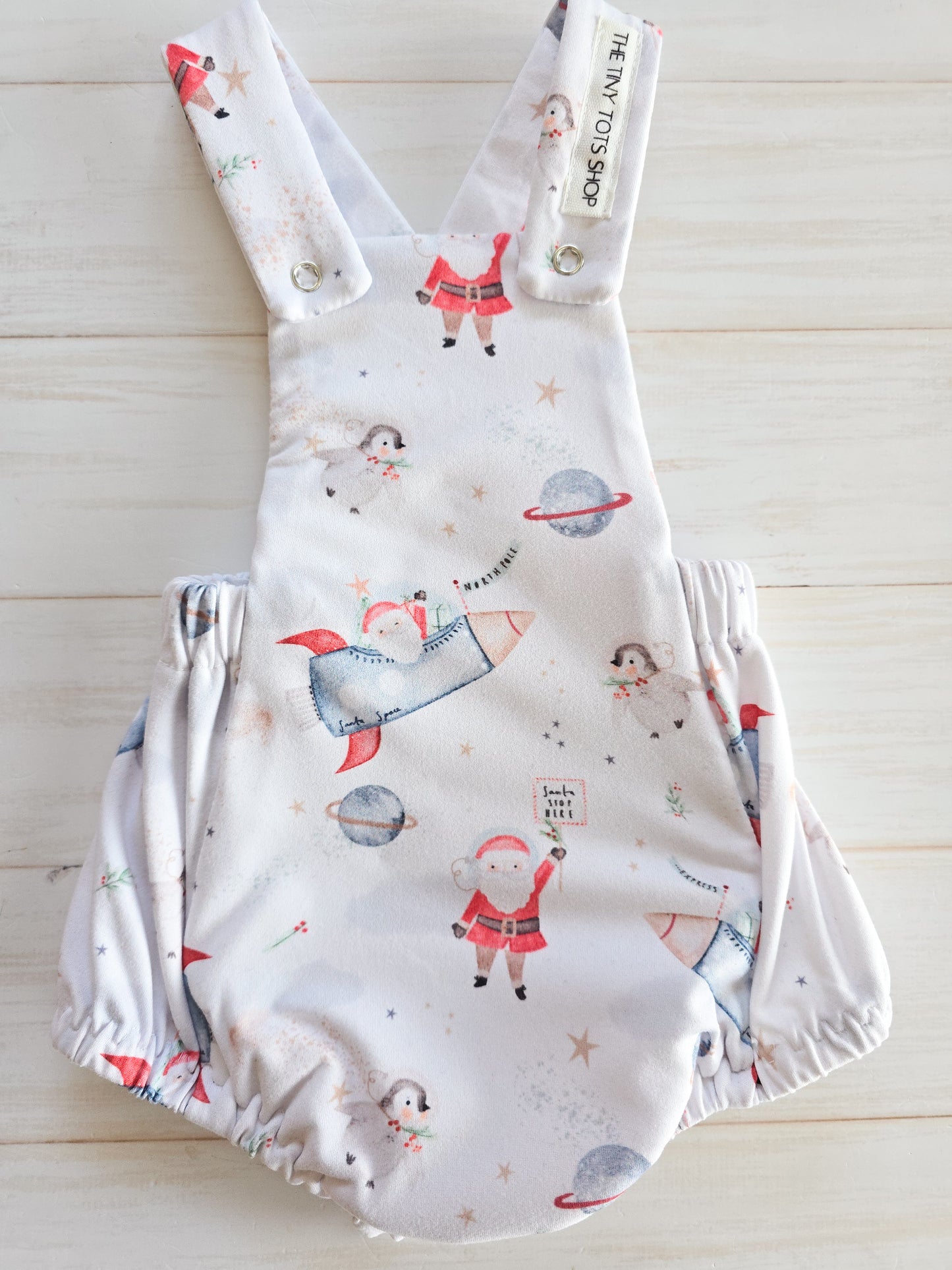 Christmas Romper(only)-Santa Space