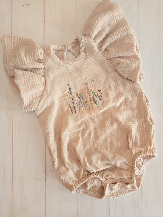 Swan Romper-Beige