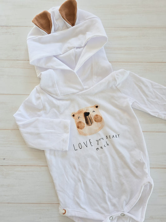 Hooded Bear Ear Bodysuit/Shirt