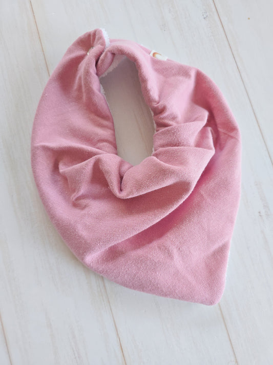 Bandana bib- Dusty Pink