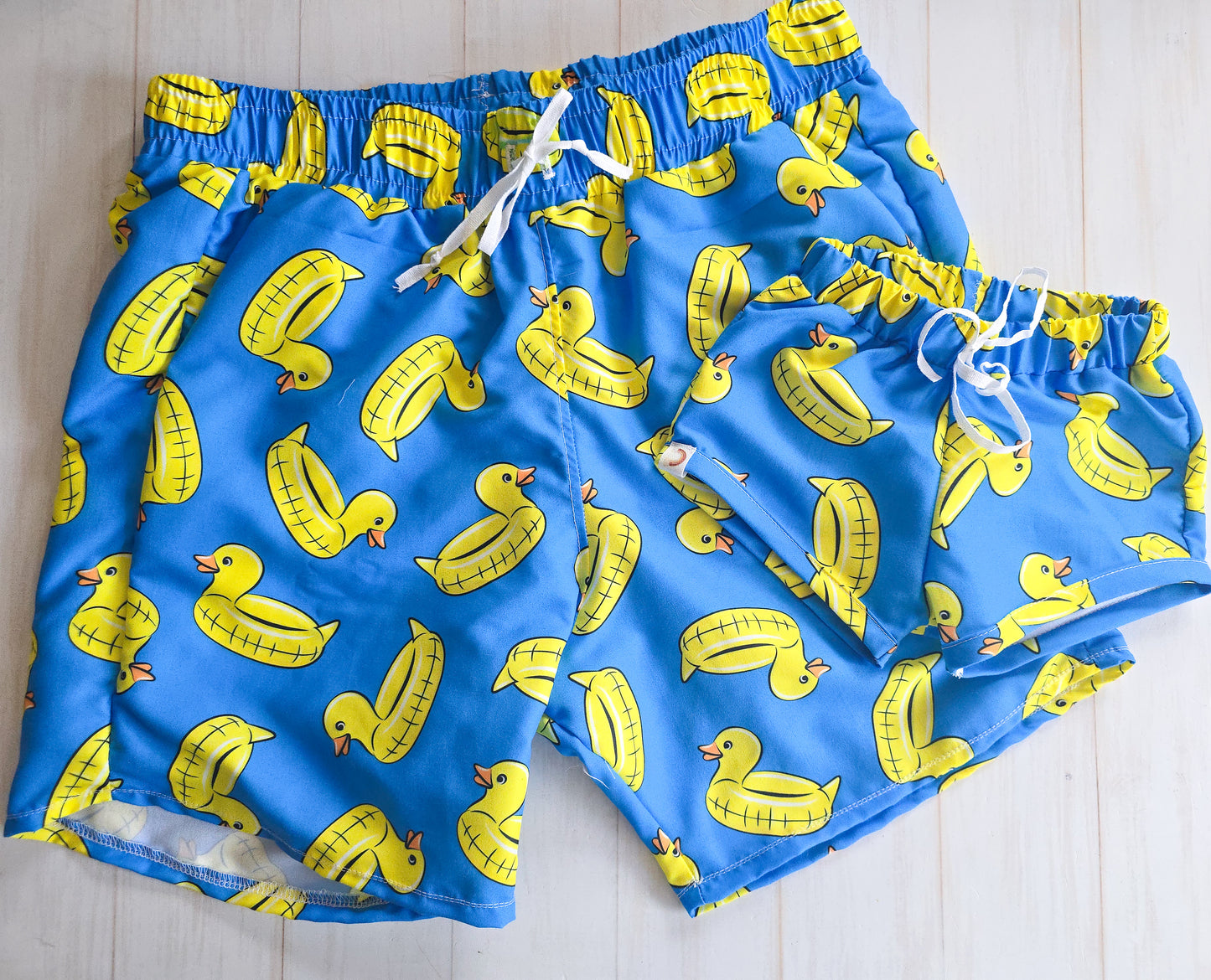 Adult(Only) Swim Boardies- Duck Floaties(Matching)