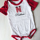 Christmas Monogram Bodysuit/T shirt