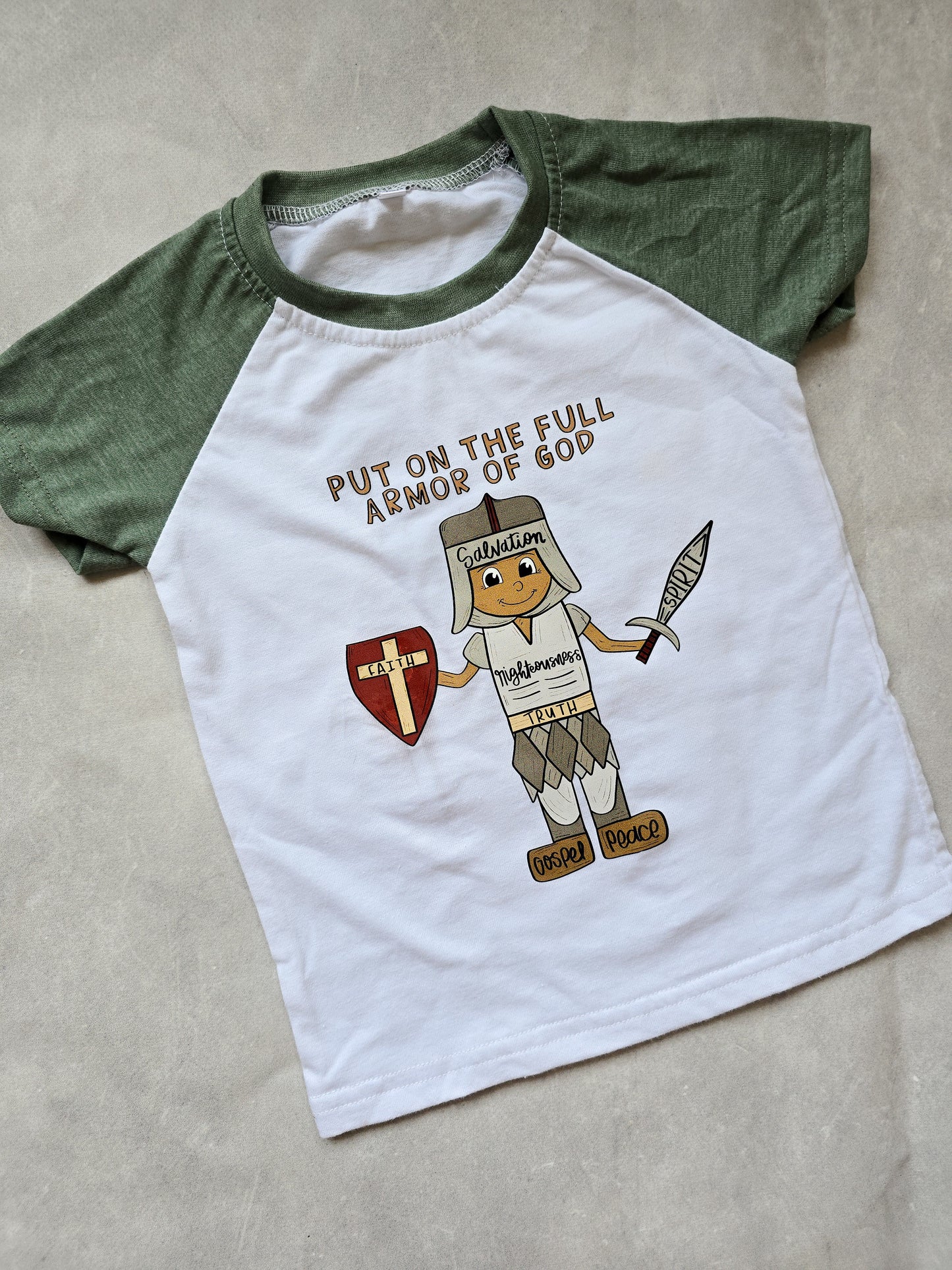 Armor of God Shirt (Front and back detail)