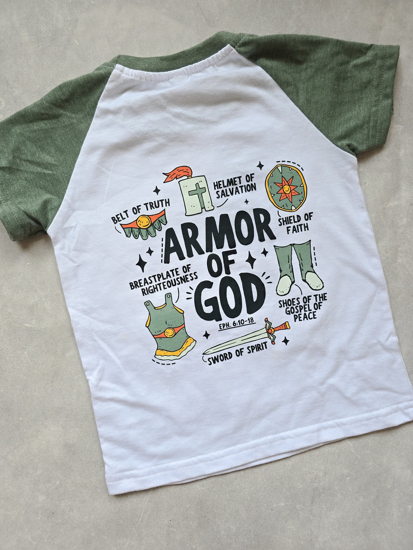 Armor of God Shirt (Front and back detail)