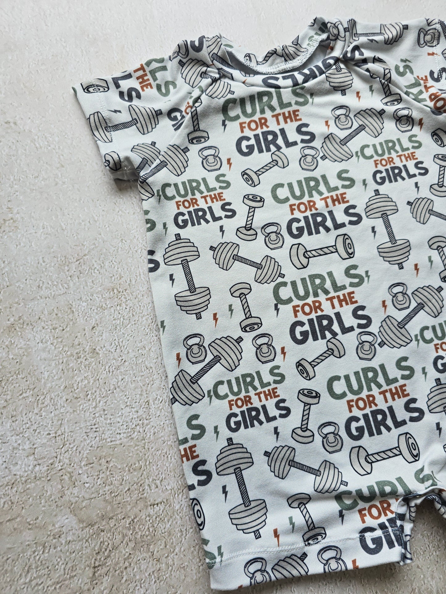 Raglan Romper- Curls for the Girls