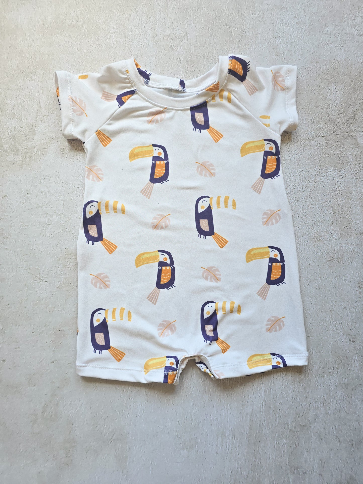 Raglan Romper- Toucan Bird