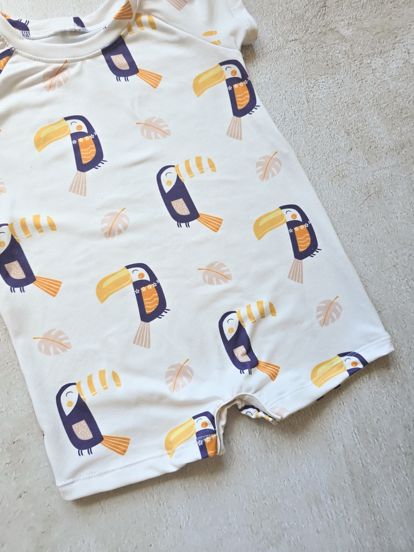 Raglan Romper- Toucan Bird