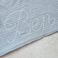 Personalised Burp Cloth- Chain stitch