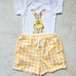 2 Piece bunny set- Yellow Gingham