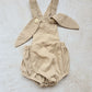 Easter Romper with Personalised ears- Neutral Linen