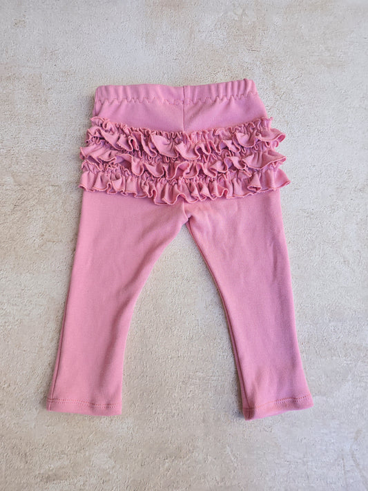 Frilly bum Leggings- Dusty Pink