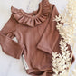 Islington Bodysuit- Ribbed Chocolate