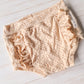 Front Ruffle Bloomers- Embroidered Beige