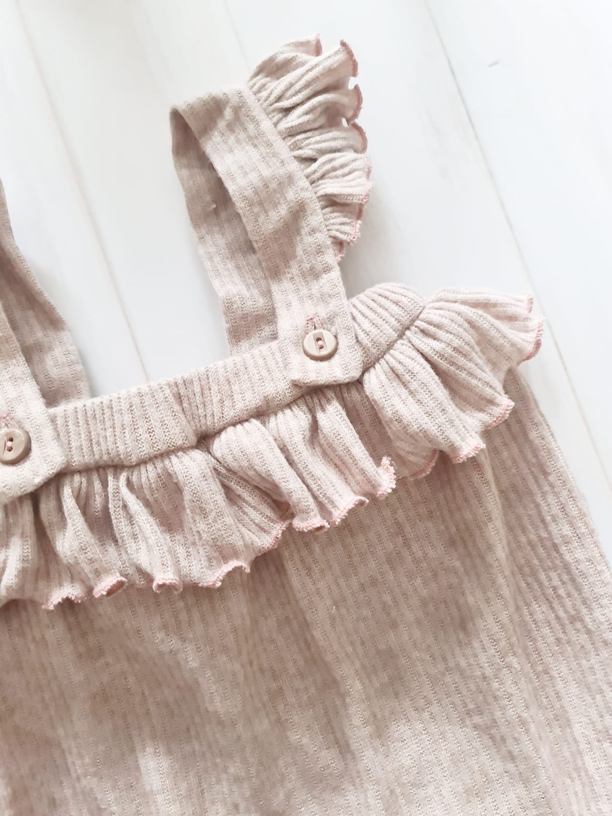 Alyssa Knitted Romper- Dusty Pink