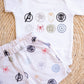 Matching PJ set- Hero Badges (Kids)