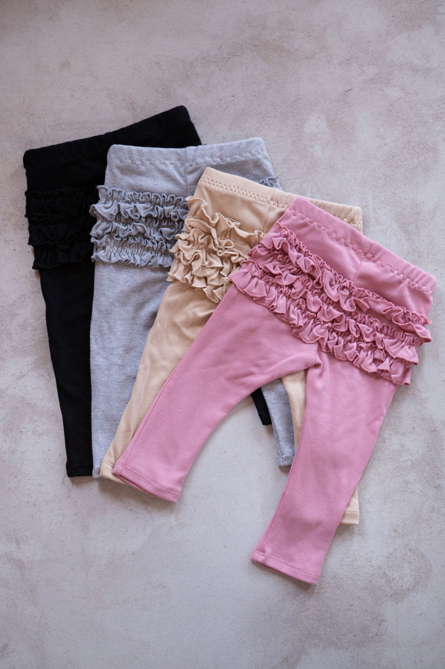Frilly bum Leggings- Dusty Pink