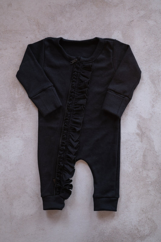 Frilly Zippy Grow- Black