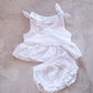 Tie knot summer set- White