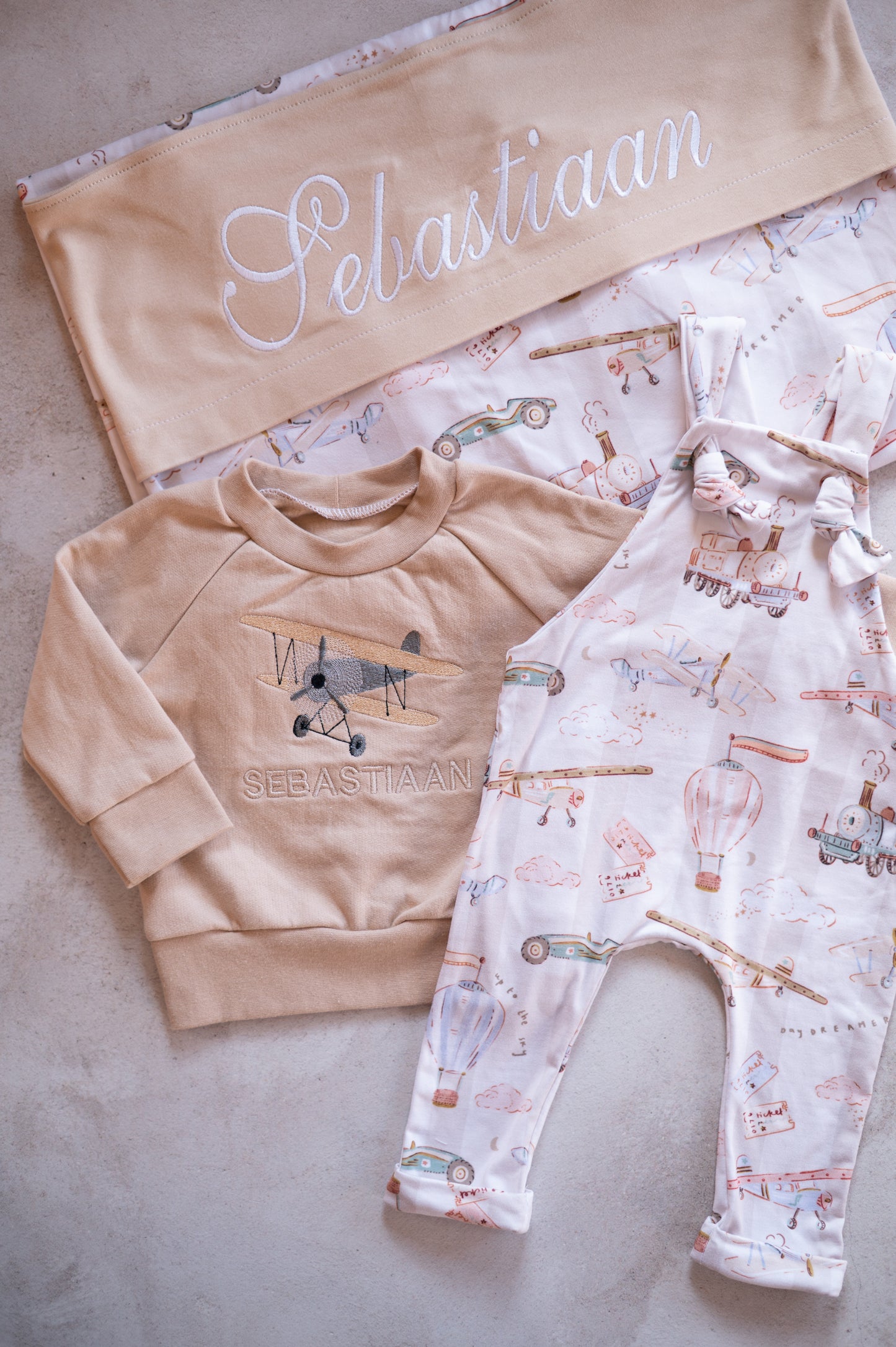 Overall romper(only)- Dreamy Travels