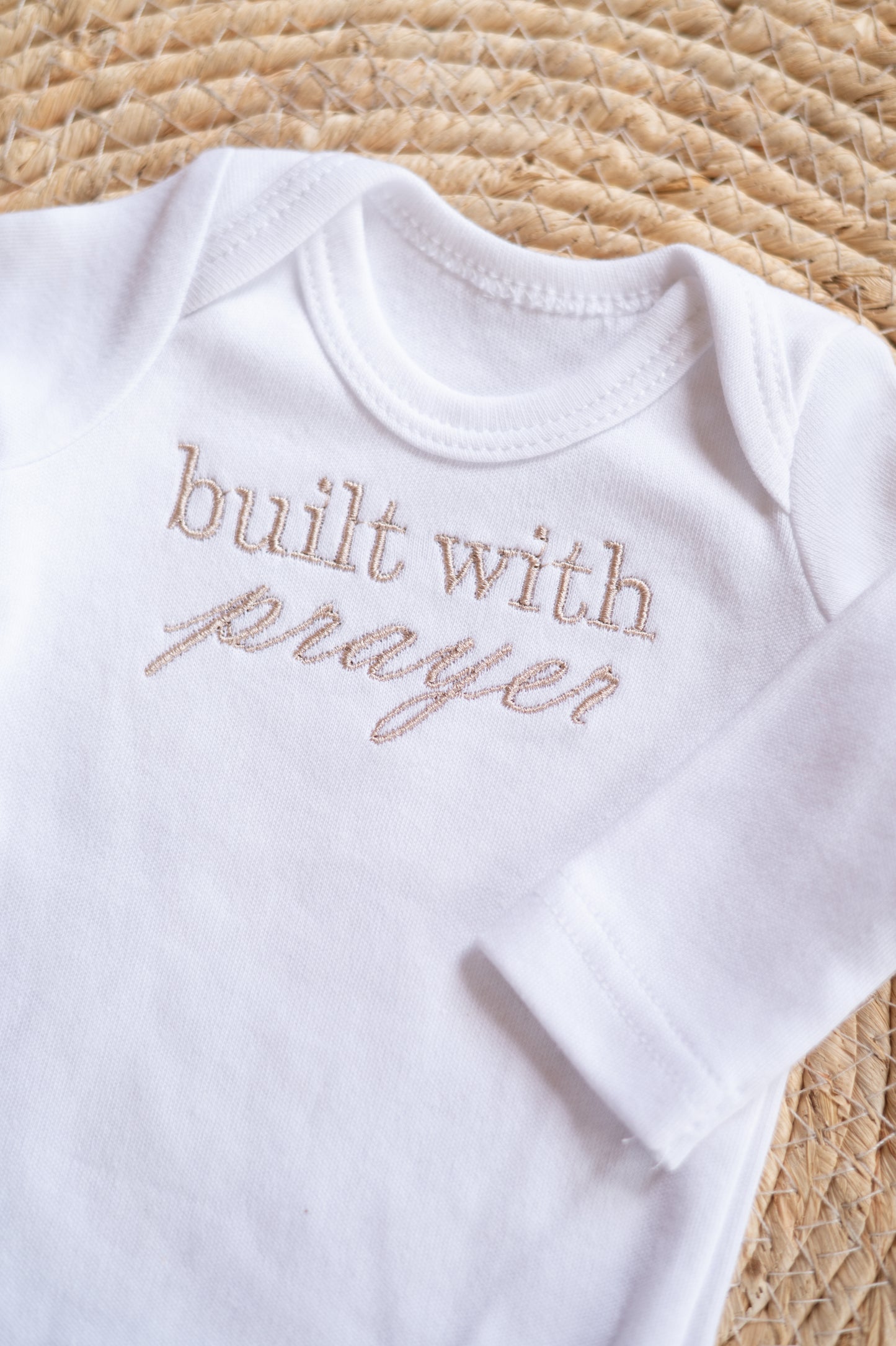 Built with prayer Bodysuit