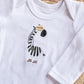 Zebra Explorer Embroidered Bodysuit/ T shirt