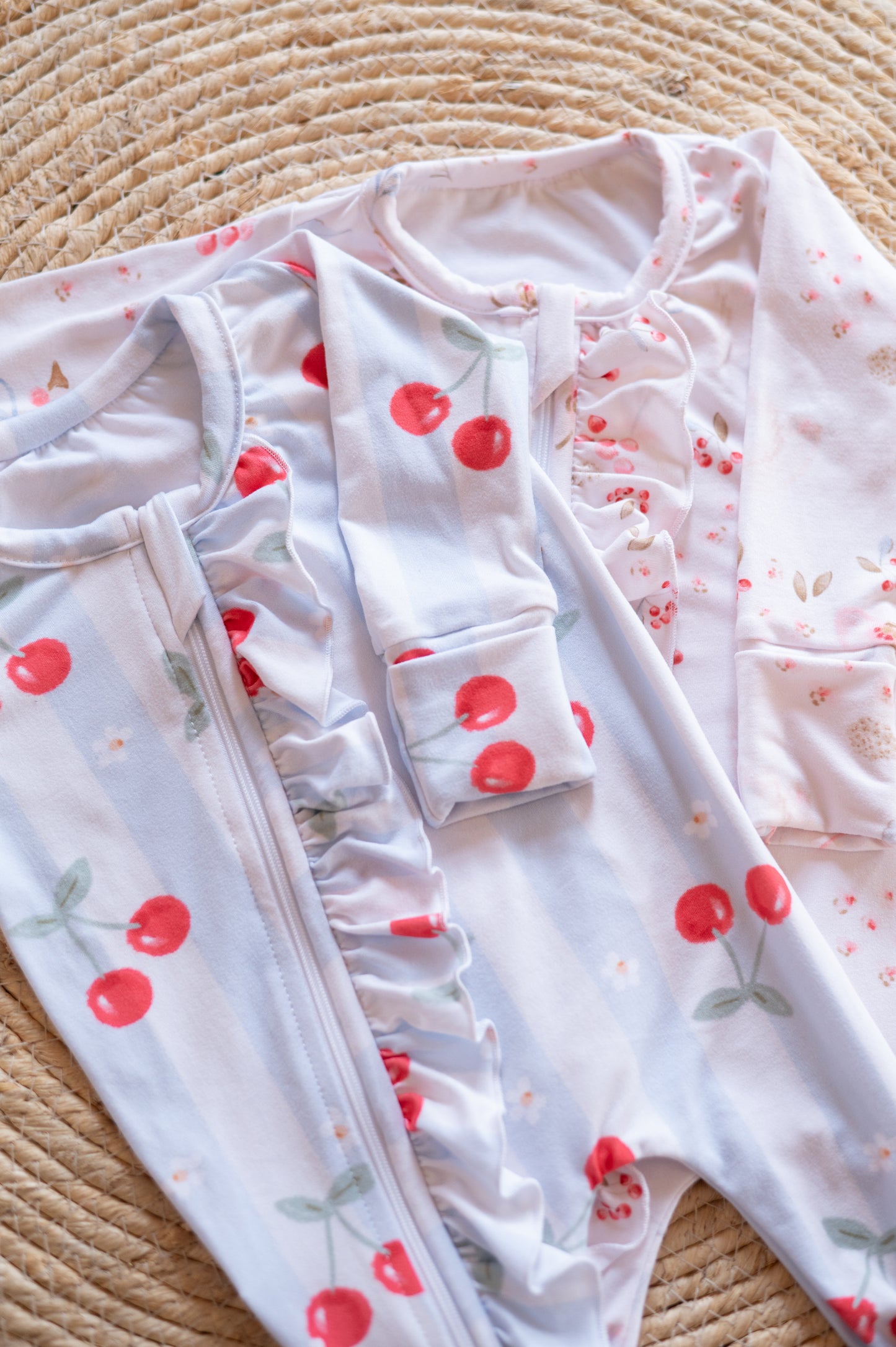 Frilly Zippy Grow- Wallpaper Cherries