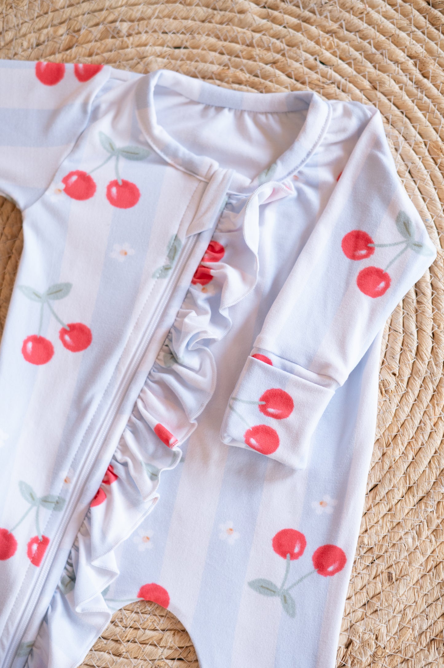 Frilly Zippy Grow- Wallpaper Cherries