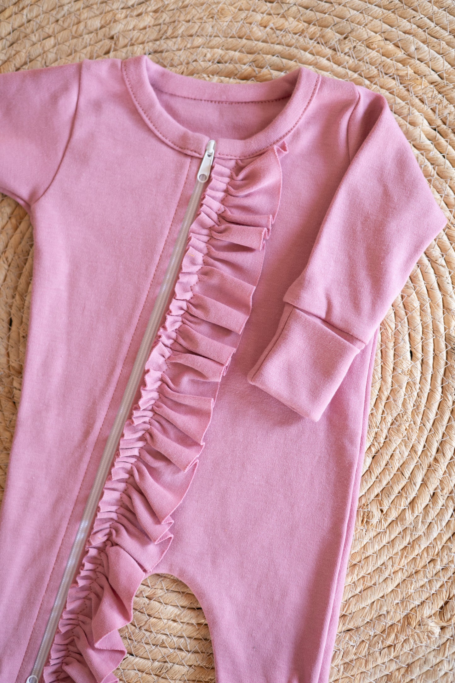 Frilly Zippy Grow- Dusty Pink