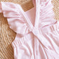 Billie Romper with 1st strawberry themed Embroidery