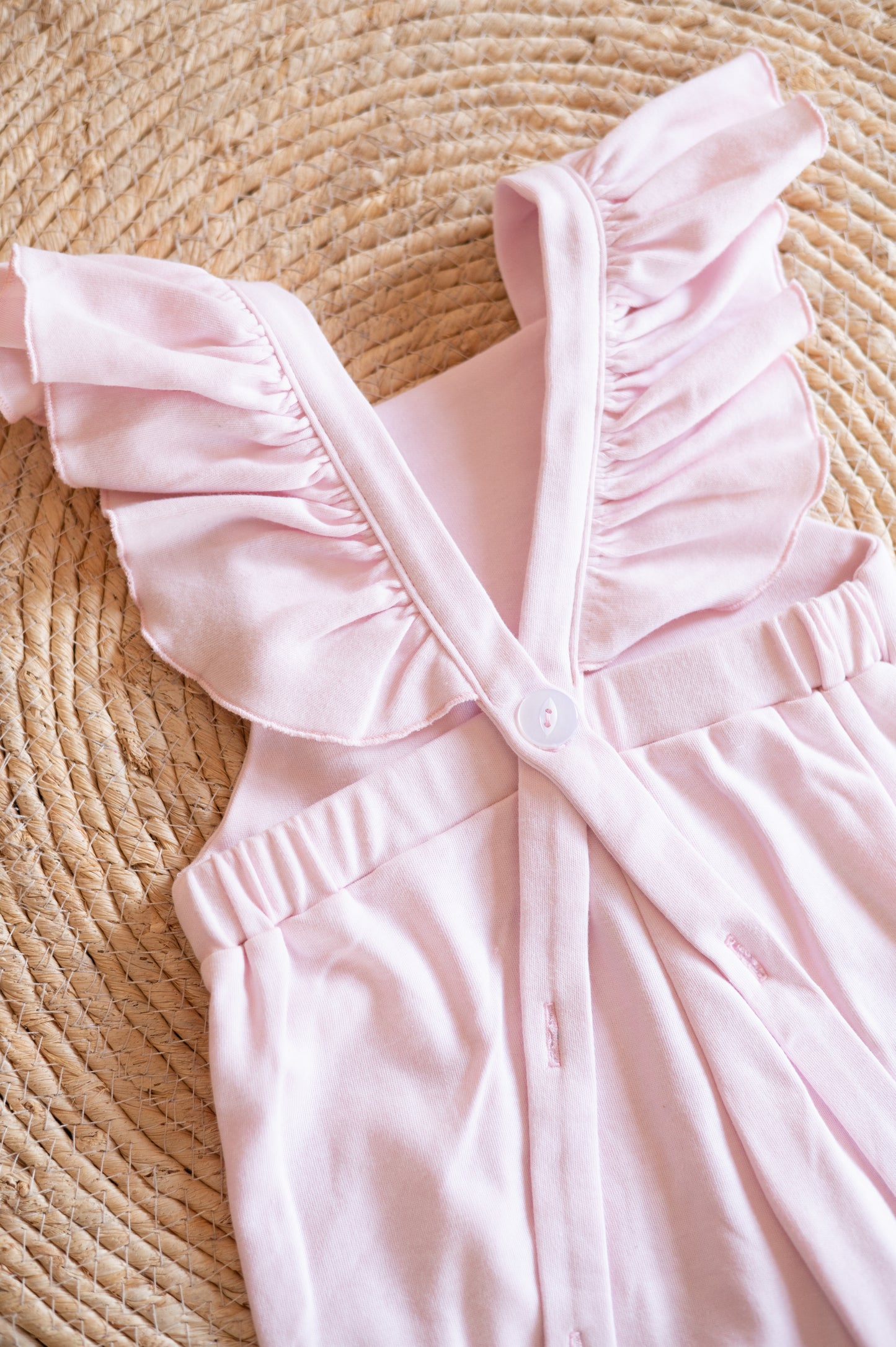 Billie Romper with 1st strawberry themed Embroidery