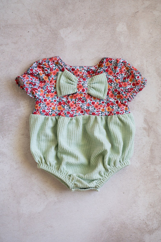 Sweetheart romper- Cosmos Flowers