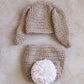 Newborn Bunny Crochet Set( 2 color options)